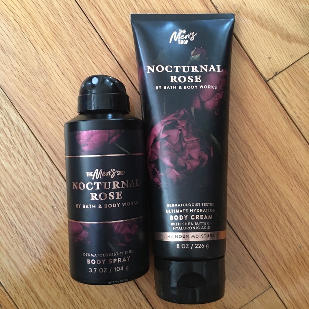 Bath & Body Works Nocturnal Rose Body Spray and Cream Set